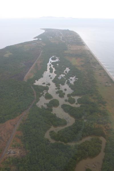 overhead views of the Peninsula of Punta Chame